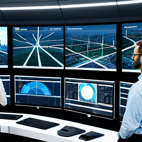 A diverse group of professional city planners and engineers, fully clothed in professional business attire, in a modern control center. They are standing with natural poses, observing large interactive holographic displays that visualize optimized city traffic flow, efficient energy grids, and resource management. Through a panoramic window, a glimpse of a meticulously organized, clean, and futuristic cityscape is visible, demonstrating seamless integration of smart infrastructure. The lighting is bright and clear, reflecting a forward-looking, high-tech environment.
    safe for work, appropriate content, fully clothed, professional, perfect anatomy, correct proportions, natural pose, well-formed hands, proper finger count, natural body proportions, high-resolution digital art, futuristic aesthetic, detailed, sharp focus.