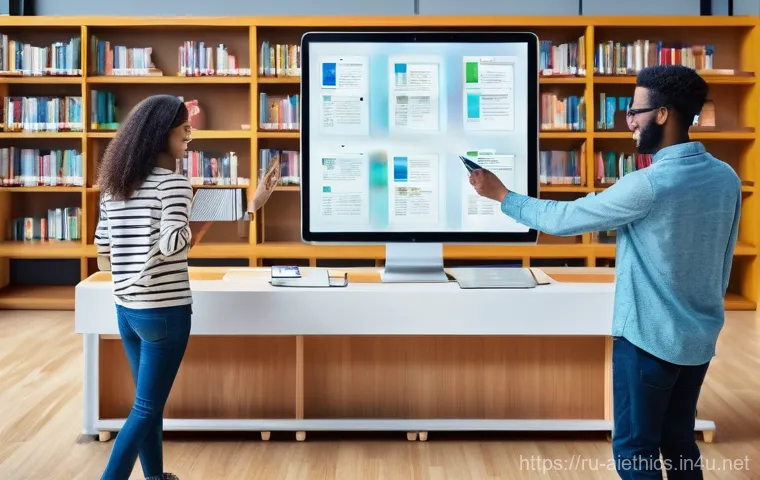 AI 윤리와 AI 윤리적 디자인 - **Prompt: Transparency in AI Decisions**
    A young professional woman, dressed in a stylish busine...