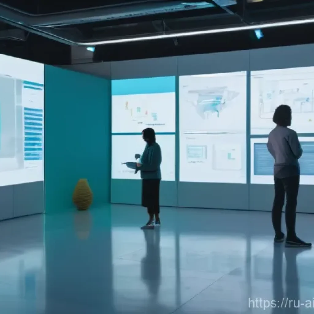 AI 윤리와 AI 윤리 인증 - **Prompt 1: Human-Centric AI Development**
    "A diverse group of individuals, including men, women...