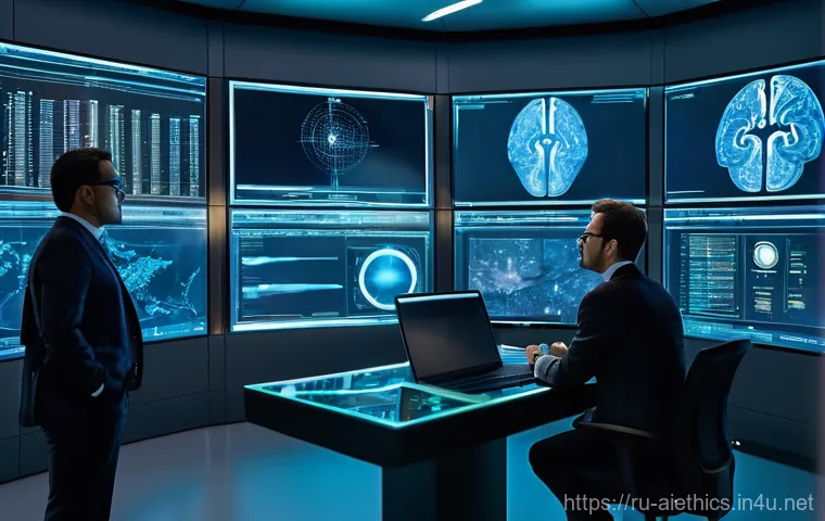 AI 윤리와 AI 윤리적 AI 커뮤니티 - **Prompt:** A person (wearing a t-shirt and jeans) is standing calmly in a swirling, luminous cloud ...